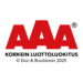 Kouruset Oy vahvimmassa AAA-luottoluokassa